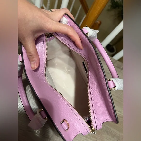 ❌SOLD❌ NWT Kate Spade Madison Satchel and Wallet Set in Berry Crea Color - Picture 7 of 8